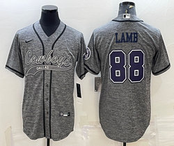Nike Dallas Cowboys #88 CeeDee Lamb Hemp grey Joint Authentic Stitched baseball jersey