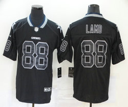 Nike Dallas Cowboys #88 CeeDee Lamb Lights Out Black Authentic stitched NFL jersey
