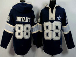 Nike Dallas Cowboys #88 Dez Bryant Blue Stitched Hooded 