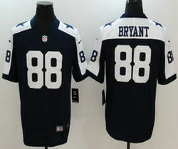 Nike Dallas Cowboys #88 Dez Bryant Blue Thanksgiving Vapor Untouchable Limited Authentic Stitched NFL Jersey
