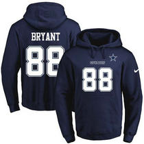 Nike Dallas Cowboys #88 Dez Bryant Navy Blue Stitched NFL Hooded