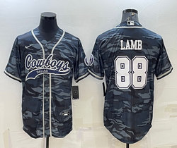 Nike Dallas Cowboys #88 Michael Irvin Grey Camo With Patch Joint Adults Authentic Stitched baseball jersey