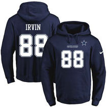 Nike Dallas Cowboys #88 Michael Irvin Navy Blue Stitched NFL Hooded