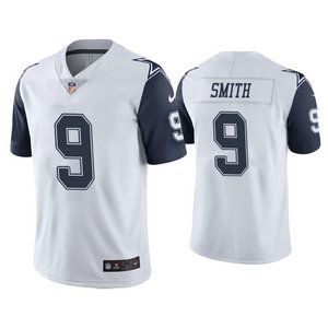 Nike Dallas Cowboys #9 Jaylon Smith White Rush Authentic Stitched NFL Jersey