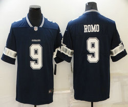 Nike Dallas Cowboys #9 Tony Romo Blue Vapor Untouchable Authentic Stitched NFL Jerseys