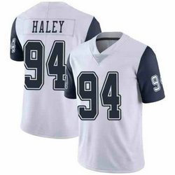 Nike Dallas Cowboys #94 Charles Harley White Rush Authentic stitched NFL jersey