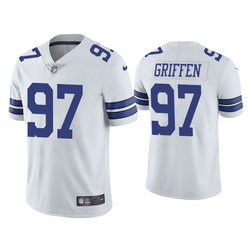Nike Dallas Cowboys #97 Everson Griffen White Vapor Untouchable Authentic Stitched NFL Jersey