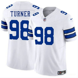Nike Dallas Cowboys #98 Payton Turner White Vapor Untouchable Authentic Stitched NFL Jersey