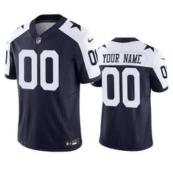 Nike Dallas Cowboys Active Player Custom Navy 2023 F.U.S.E. Vapor Limited Stitched Football Jersey