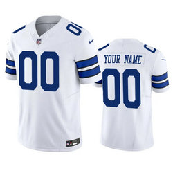 Nike Dallas Cowboys Active Player Custom White 2023 F.U.S.E. Limited Stitched Football Jersey