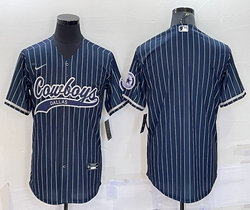 Nike Dallas Cowboys Blue Joint adults Authentic Stitched baseball jersey