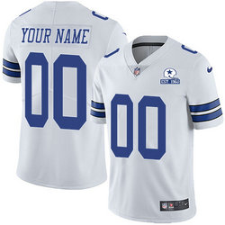 Nike Dallas Cowboys Custom White Established In 1960 Patch Authentic Stitched NFL Jersey