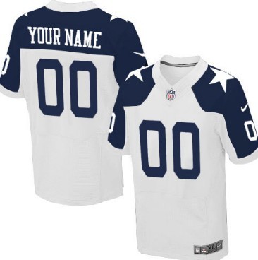 Nike Dallas Cowboys Customized White Thanksgiving Vapor Untouchable Authentic Stitched NFL Jerseys
