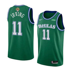 Nike Dallas Mavericks #11 Kyrie Irving Green 2024 Finals Stitched Basketball Jersey
