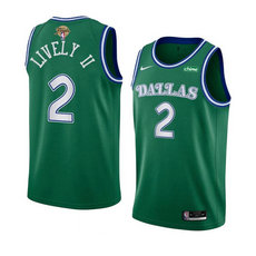 Nike Dallas Mavericks #2 Dereck Lively II Green 2024 Finals Stitched Basketball Jersey