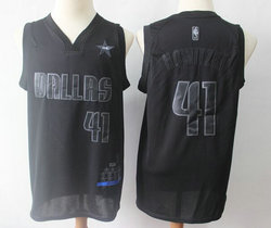Nike Dallas Mavericks #41 Dirk Nowitzki 2019 New Black MVP Honorary Edition Authentic Stitched NBA Jersey