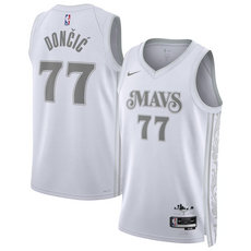 Nike Dallas Mavericks #77 Luka Don?i? White 2024 City Stitched Basketball Jersey