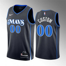 Nike Dallas Mavericks Custom 2024 Black City Stitched NBA Jersey