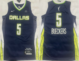 Nike Dallas Wings #5 Paige Bueckers Navy Stitched Basketball Jerseys