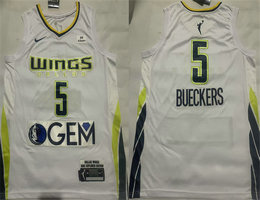 Nike Dallas Wings #5 Paige Bueckers White 2025 Stitched Basketball Jersey