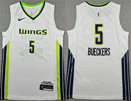 Nike Dallas Wings #5 Paige Bueckers White Stitched Basketball Jersey