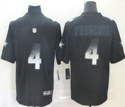 Nike Dallas cowboys #4 Dak Prescott Black Smoke Fashion Vapor Untouchable Authentic Stitched NFL jersey
