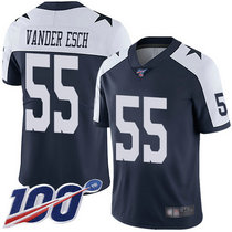 Nike Dallas cowboys #55 Leighton Vander 100th Season Blue Thanksgiving Vapor Untouchable Authentic Stitched NFL jersey