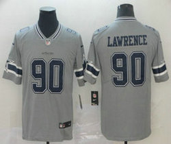 Nike Dallas cowboys #90 Demarcus Lawrence Grey Inverted Legend Vapor Untouchable Authentic Stitched NFL jersey