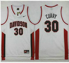 Nike Davidson Wildcats #30 Stephen Curry White College Basketball stitched Jersey