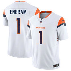 Nike Denver Broncos #1 Evan Engram White Vapor Untouchable Authentic Stitched NFL Jersey