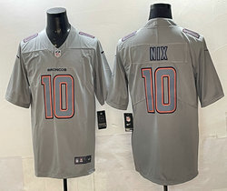 Nike Denver Broncos #10 Bo Nix Grey Atmosphere Fashion Authentic Stitched NFL Jersey