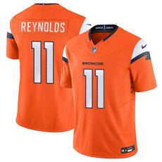 Nike Denver Broncos #11 Josh Reynolds Orange 2024 F.U.S.E Authentic Stitched NFL Jersey