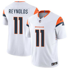 Nike Denver Broncos #11 Josh Reynolds White 2024 F.U.S.E Authentic Stitched NFL Jersey