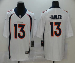 Nike Denver Broncos #13 KJ Hamler White Vapor Untouchable Authentic stitched NFL jersey