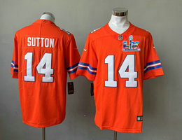 Nike Denver Broncos #14 Courtland Sutton Orange Throwboack Super Bowl LX 60 Patch Jersey