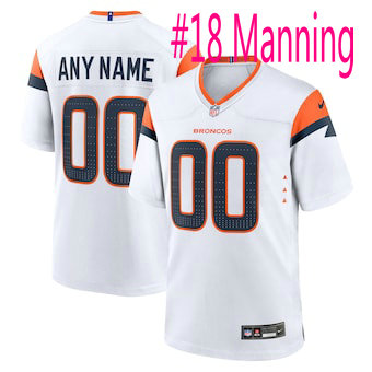 Nike Denver Broncos #18 Peyton Manning White 2024 F.U.S.E Authentic Stitched NFL Jersey
