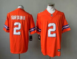 Nike Denver Broncos #2 Pat Surtain II Orange Throwboack Vapor Untouchable Authentic Stitched NFL Jersey