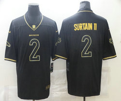 Nike Denver Broncos #2 Patrick Surtain II Black Gold Vapor Untouchable Limited Jersey