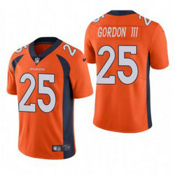 Nike Denver Broncos #25 Melvin Gordon III Orange Vapor Untouchable Authentic Stitched NFL Jersey