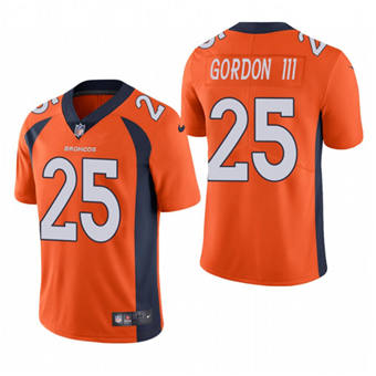 Nike Denver Broncos #25 Melvin Gordon III Orange Vapor Untouchable Authentic stitched NFL jersey