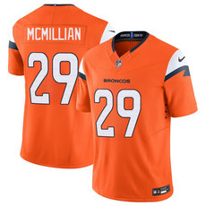Nike Denver Broncos #29 Ja'Quan McMillan Orange Throwback Authentic Stitched NFL Jersey