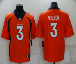 Nike Denver Broncos #3 Russell Wilson Orange Vapor Untouchable Authentic stitched NFL jersey