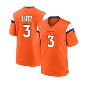 Nike Denver Broncos #3 Will Lutz Orange NFL jersey