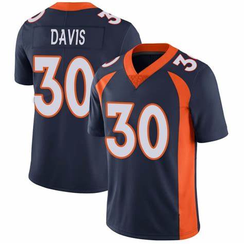 Nike Denver Broncos #30 Terrell Davis Blue Vapor Untouchable Authentic Stitched NFL Jerseys