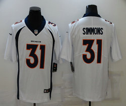 Nike Denver Broncos #31 Justin Simmons White Vapor Untouchable Authentic stitched NFL jersey