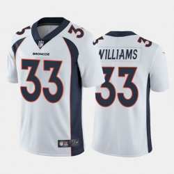 Nike Denver Broncos #33 Javonte Williams White Vapor Untouchable Authentic Stitched NFL Jersey