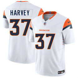 Nike Denver Broncos #37 RJ Harvey White 2025 Draft Authentic Stitched NFL Jersey