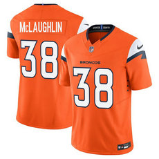 Nike Denver Broncos #38 Jaleel McLaughlin Orange Authentic Stitched NFL Jersey