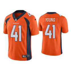 Nike Denver Broncos #41 Kenny Young Orange Vapor Untouchable Authentic stitched NFL jersey