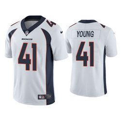 Nike Denver Broncos #41 Kenny Young White Vapor Untouchable Authentic stitched NFL jersey